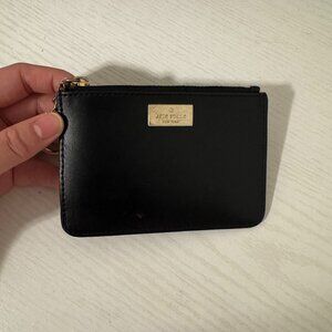 kate spade Black New York Bitsy Laurel Way Leather Key Chain Card Wallet